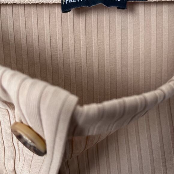 NWT high waist ribbed button detail front slit stretchy form fitting maxi skirt - Picture 2 of 7